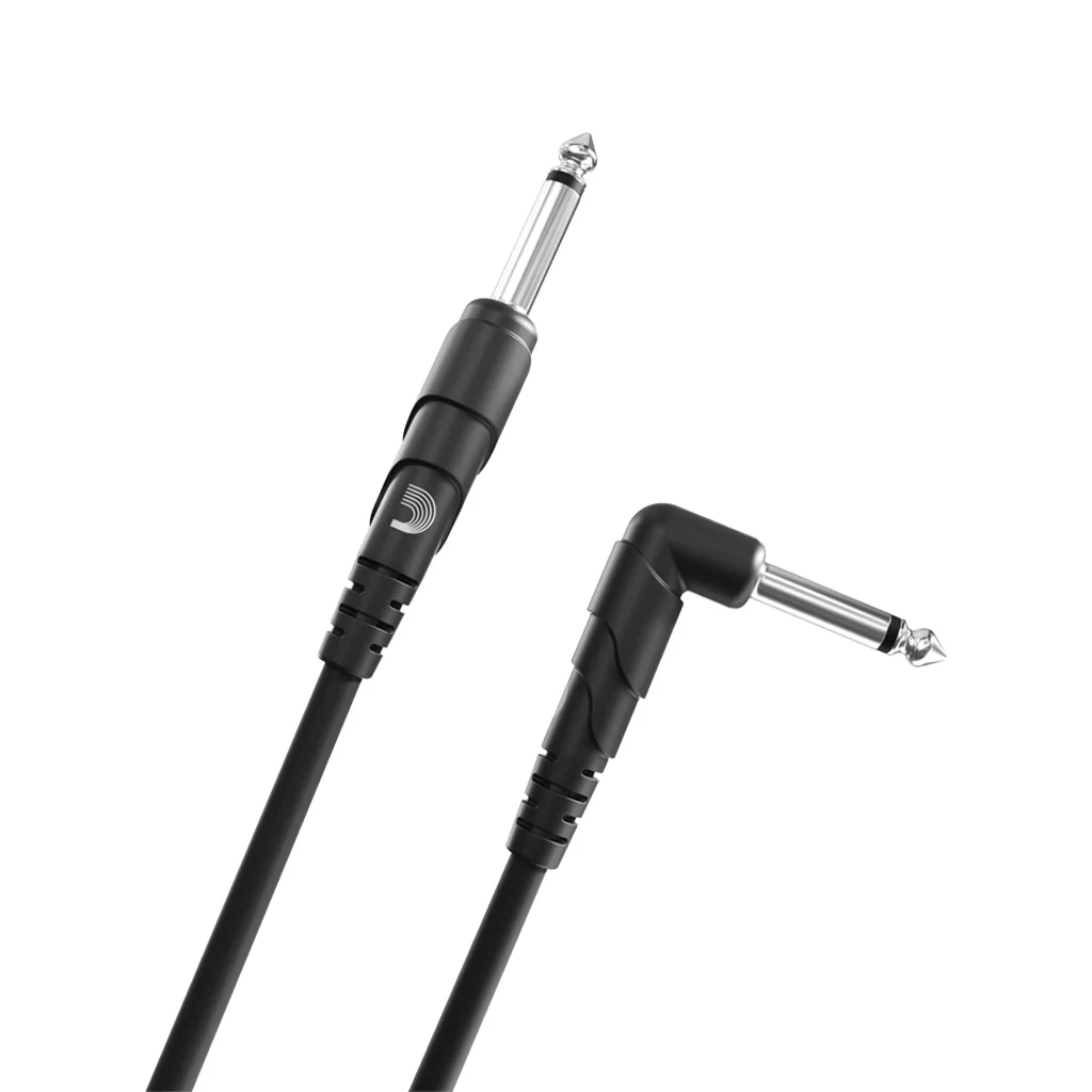D'Addario PW-CGTRA-20 Classic Series Instrument Cable, Right Angled, 20 feet