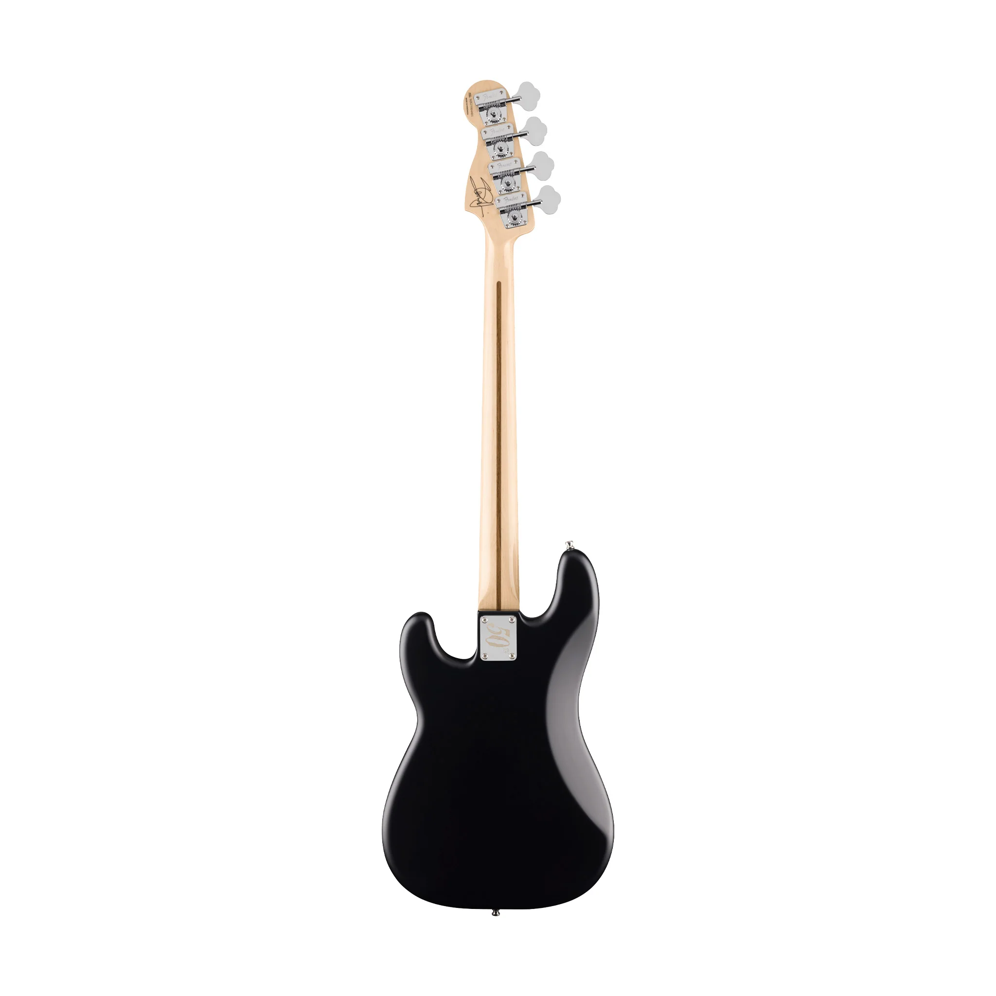 Fender Limited Edition 50th Anniversary Steve Harris Precision Bass Guitar, Maple FB, Satin Black - Image 2