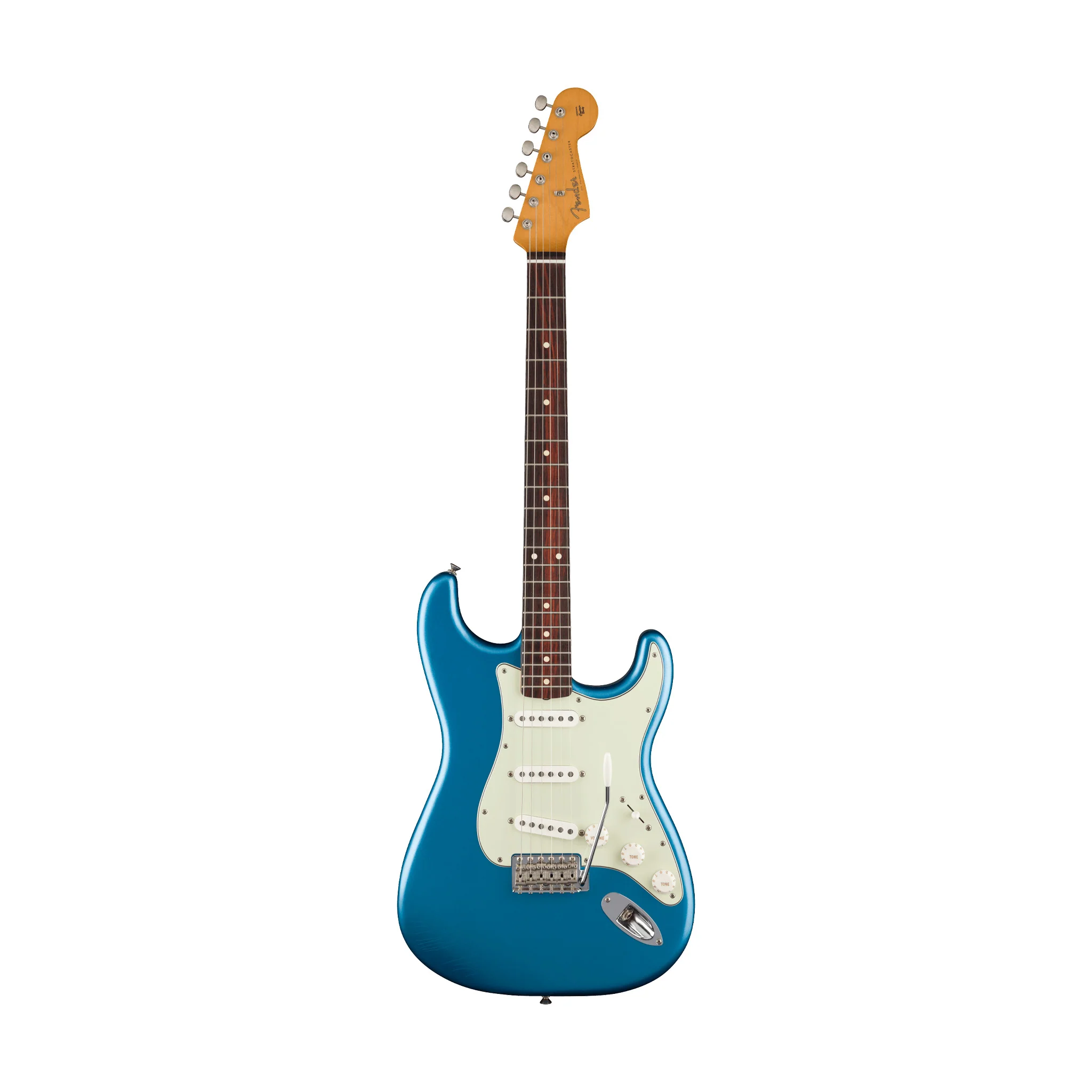 Fender Limited Edition Roadworn Stratocaster Electric Guitar, RW FB, Lake Placid Blue