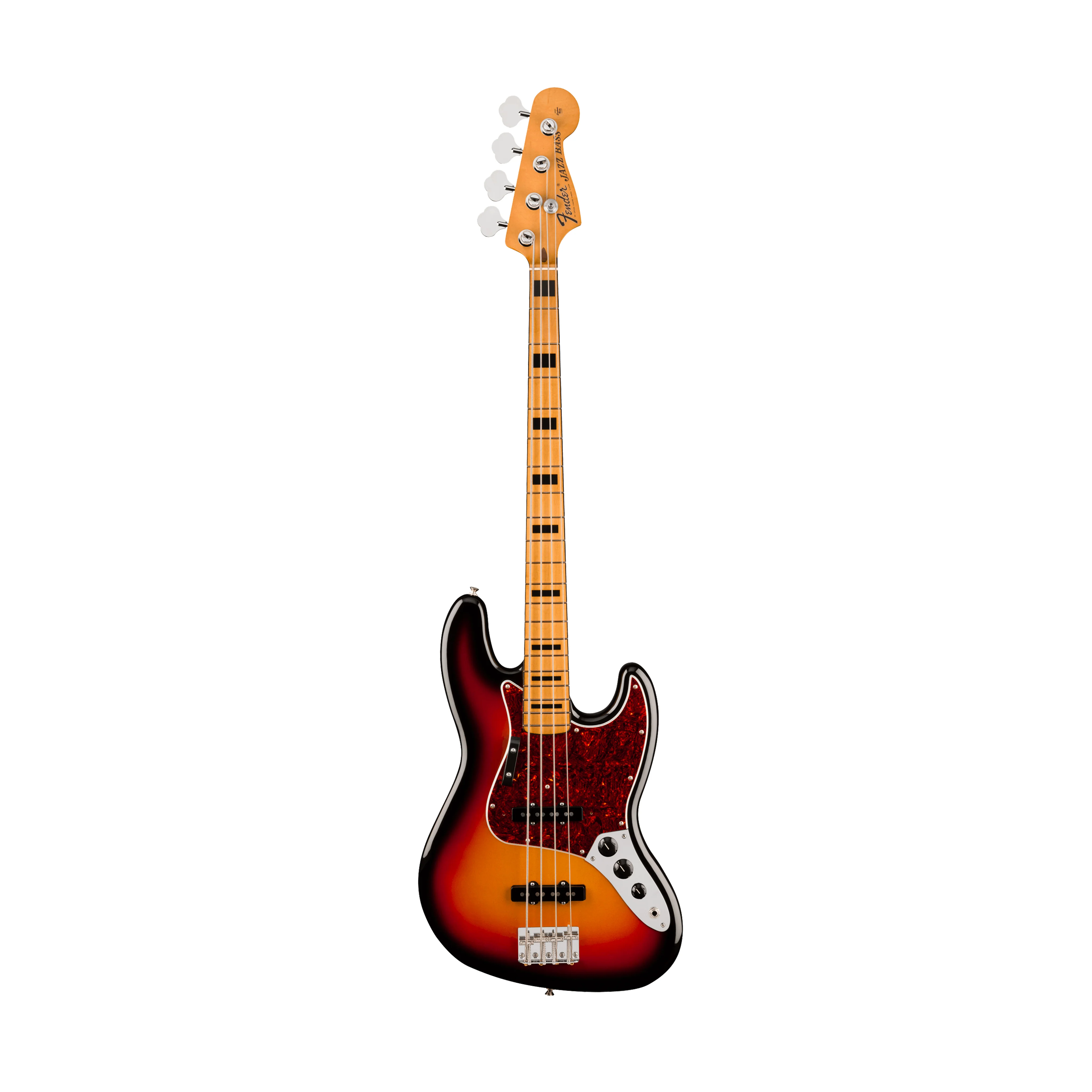 Fender Vintera III Early 70s Jazz Bass Guitar, Maple FB, 3-Color Sunburst