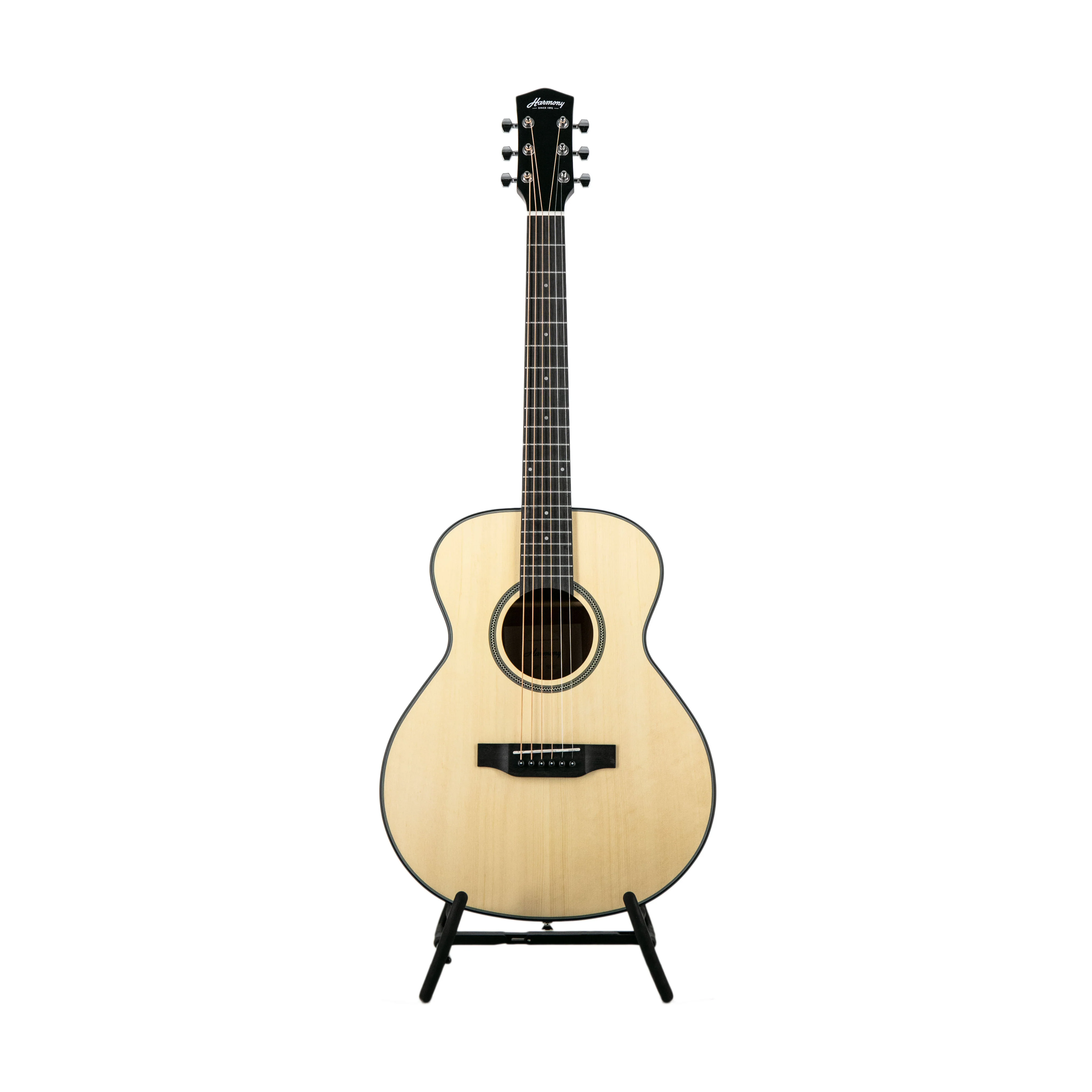 Harmony Foundation Series Terra ST Petite OM Acoustic Guitar Bundle, Natural Satin (UK Exclusive) - Image 2
