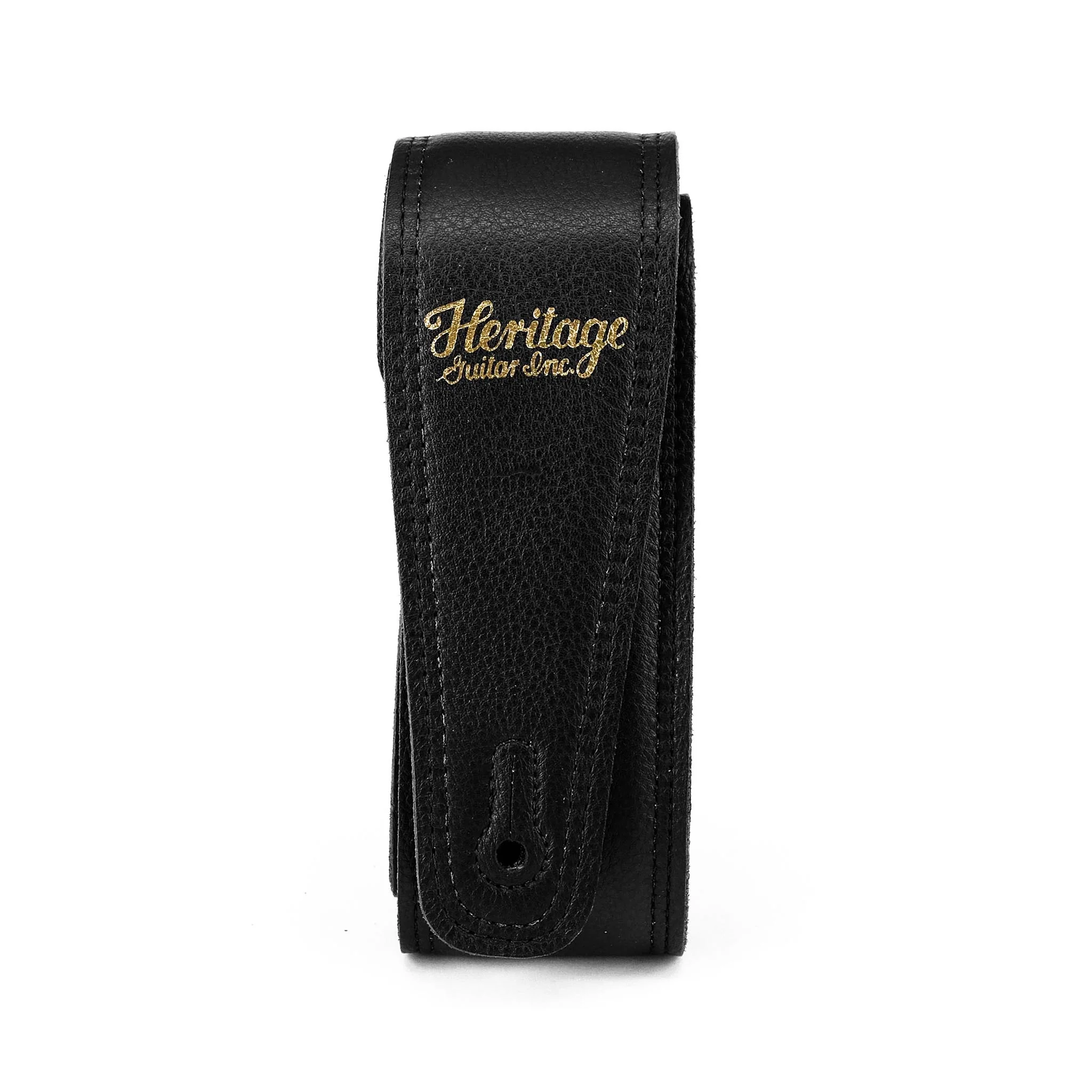 Heritage Premium Leather Guitar Strap, Black - Image 2