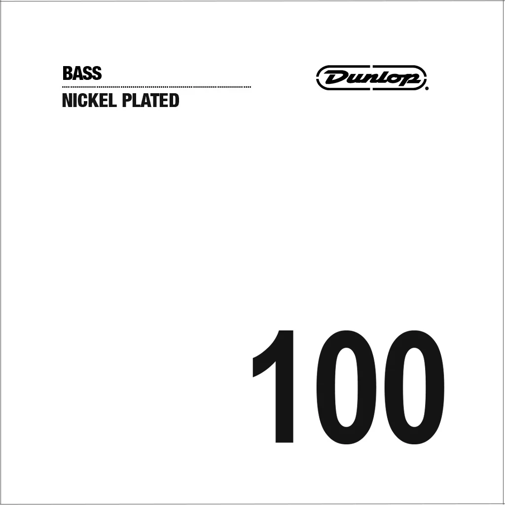 Jim Dunlop DBN100 Nickel Plated Stainless Steel Bass String, .100