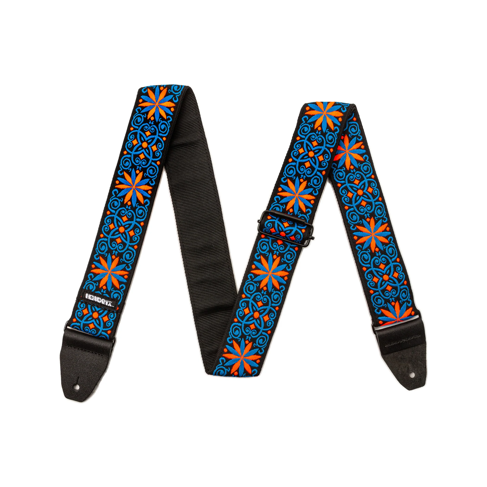 Jim Dunlop JH25 Jimi Hendrix Blacklight Fillmore Blue Guitar Strap