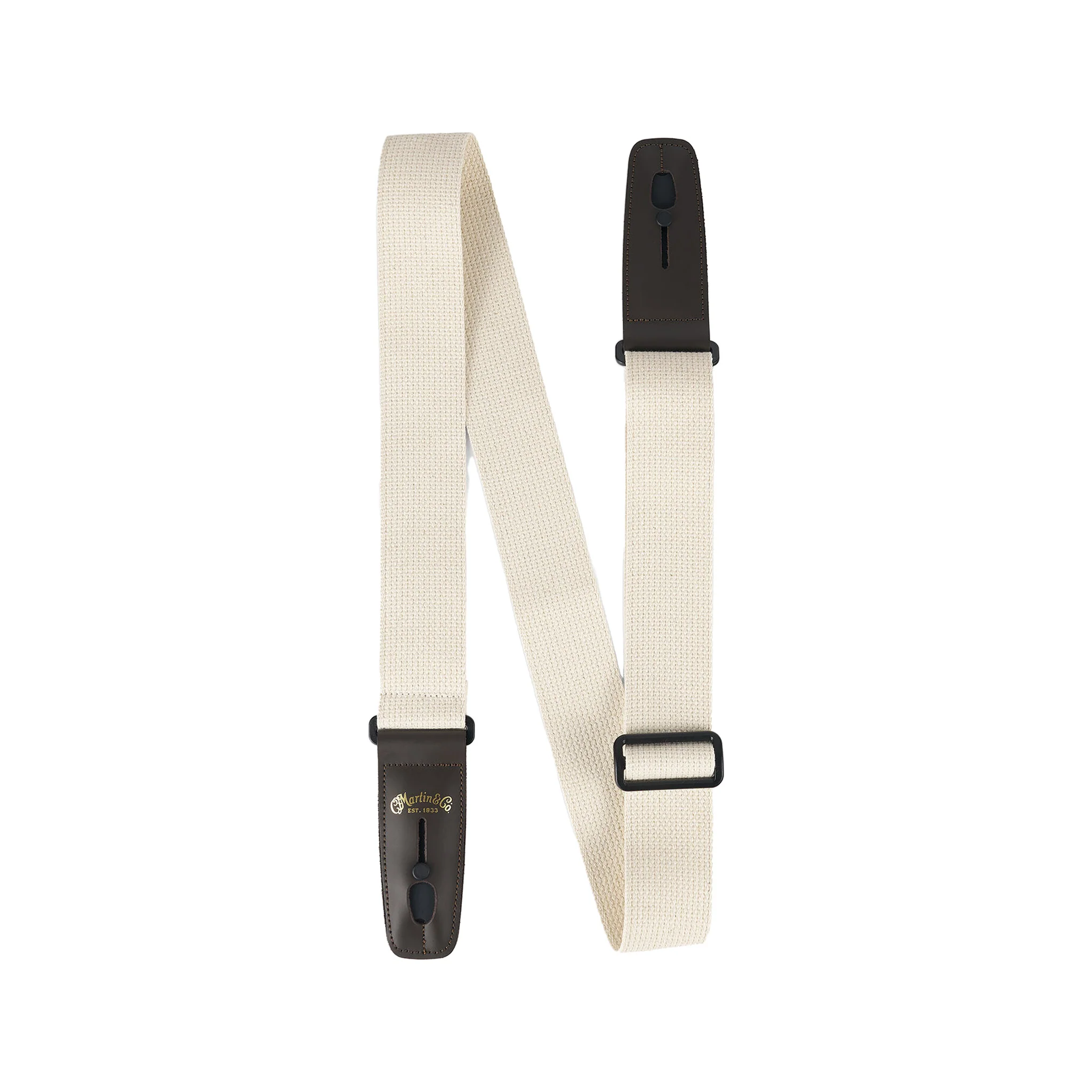 Martin 18A0140 Cotton Weave Lock-it Guitar Strap, Cream