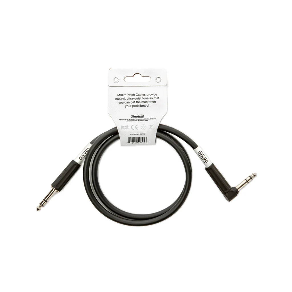 MXR DCIST03R TRS Stereo Cable, Straight/Right-Angle, 3ft - Image 2